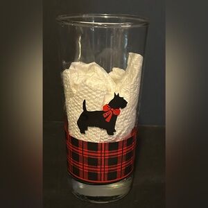 Anchor Hocking Scotty Dog Glass 16 Oz Vintage